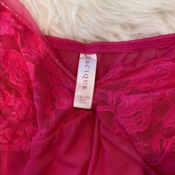 Cacique Pink Rose Cami Size 18/20 - Picture 6 of 6
